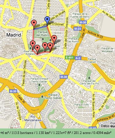 mide area de ciudades